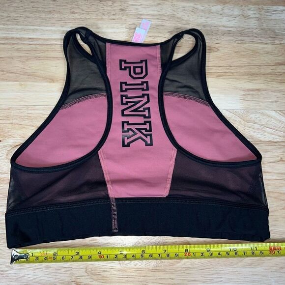 Victoria’s Secret PINK, Pink Crop Top Haut Court Sports Bra, Women’s Small - Picture 3 of 7